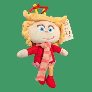 Dr Seuss The Grinch 2018 Illumination Movie 7" Cindy Lou Who Plush Doll HTF RARE